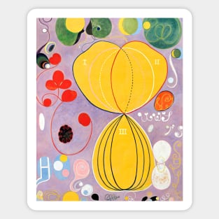 High Resolution Hilma af Klint Group Iv No 7 Adulthood 1907 Sticker